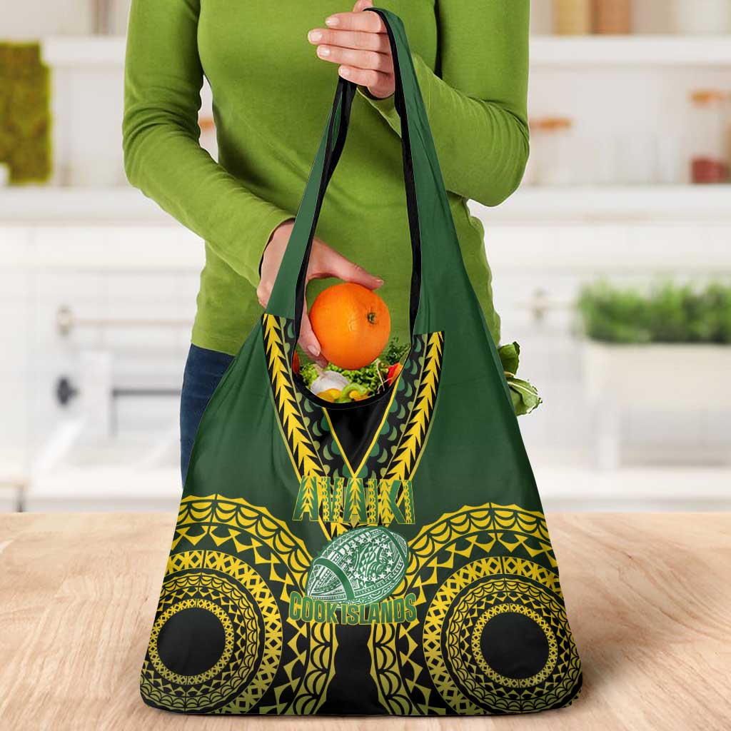Avaiki Cook Islands Rugby Grocery Bag Kuki Airani Tatau Black - Aussie Hoodie