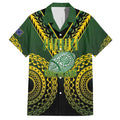 Custom Avaiki Cook Islands Rugby Hawaiian Shirt Kuki Airani Tatau Black - Aussie Hoodie
