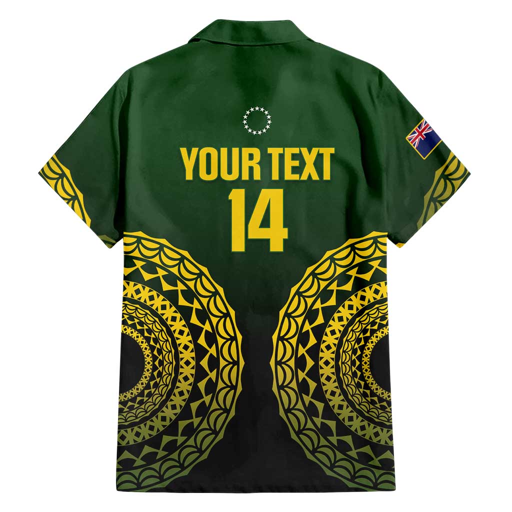 Custom Avaiki Cook Islands Rugby Hawaiian Shirt Kuki Airani Tatau Black - Aussie Hoodie