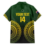 Custom Avaiki Cook Islands Rugby Hawaiian Shirt Kuki Airani Tatau Black - Aussie Hoodie