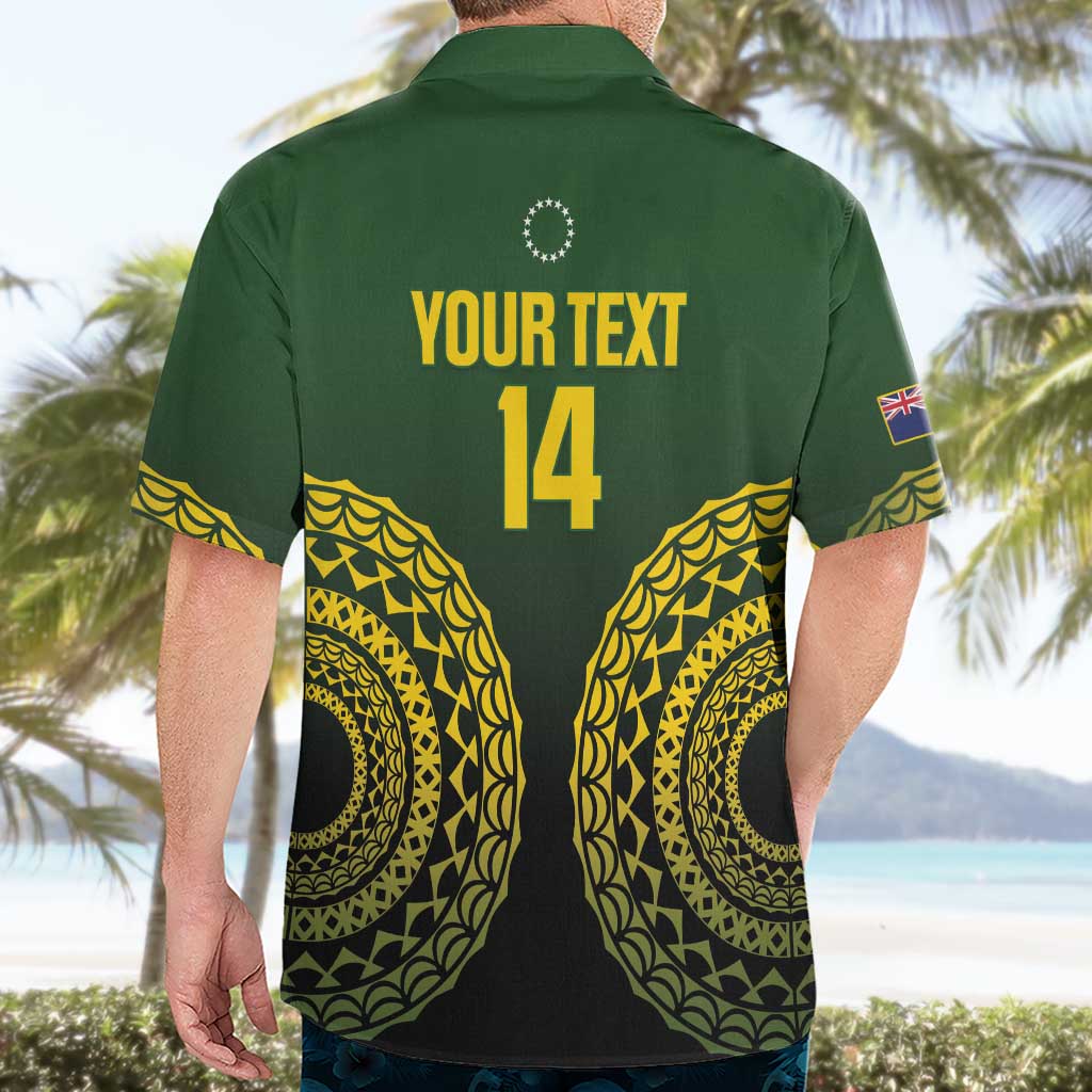 Custom Avaiki Cook Islands Rugby Hawaiian Shirt Kuki Airani Tatau Black - Aussie Hoodie