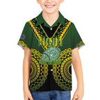 Custom Avaiki Cook Islands Rugby Hawaiian Shirt Kuki Airani Tatau Black - Aussie Hoodie
