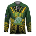 Custom Avaiki Cook Islands Rugby Hockey Jersey Kuki Airani Tatau Black - Aussie Hoodie