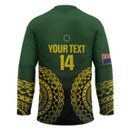 Custom Avaiki Cook Islands Rugby Hockey Jersey Kuki Airani Tatau Black - Aussie Hoodie