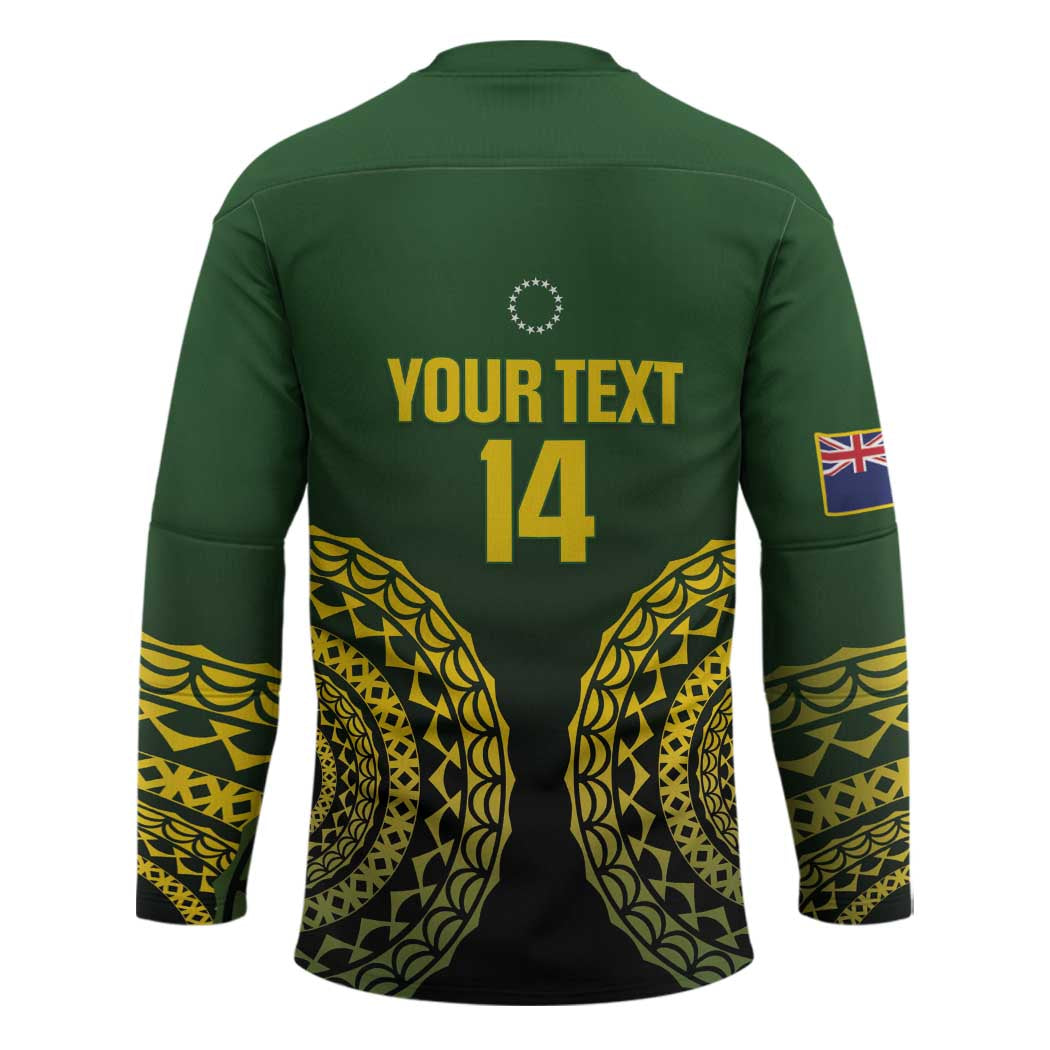 Custom Avaiki Cook Islands Rugby Hockey Jersey Kuki Airani Tatau Black - Aussie Hoodie