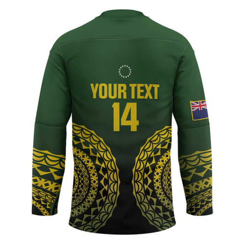 Custom Avaiki Cook Islands Rugby Hockey Jersey Kuki Airani Tatau Black - Aussie Hoodie