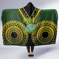 Avaiki Cook Islands Rugby Hooded Blanket Kuki Airani Tatau Black - Aussie Hoodie