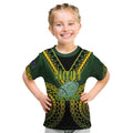Custom Avaiki Cook Islands Rugby Kid T Shirt Kuki Airani Tatau Black - Aussie Hoodie