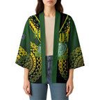 Custom Avaiki Cook Islands Rugby Kimono Kuki Airani Tatau Black - Aussie Hoodie