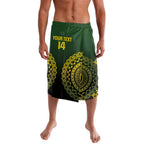 Custom Avaiki Cook Islands Rugby Lavalava Kuki Airani Tatau Black - Aussie Hoodie