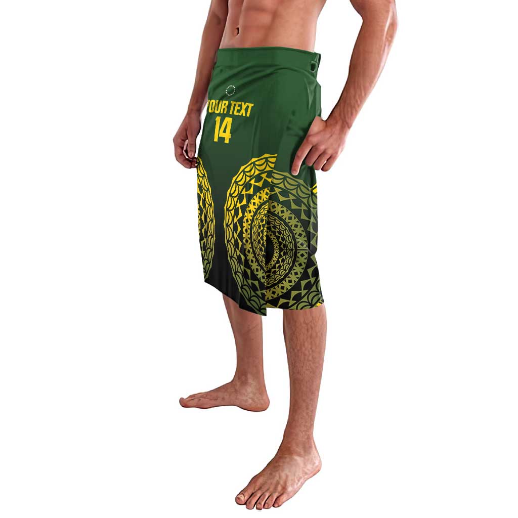 Custom Avaiki Cook Islands Rugby Lavalava Kuki Airani Tatau Black - Aussie Hoodie