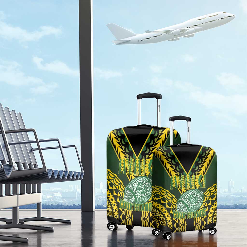 Avaiki Cook Islands Rugby Luggage Cover Kuki Airani Tatau Black - Aussie Hoodie