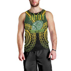 Custom Avaiki Cook Islands Rugby Men Tank Top Kuki Airani Tatau Black - Aussie Hoodie