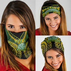 Avaiki Cook Islands Rugby Neck Gaiter Kuki Airani Tatau Black - Aussie Hoodie