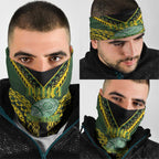 Avaiki Cook Islands Rugby Neck Gaiter Kuki Airani Tatau Black - Aussie Hoodie