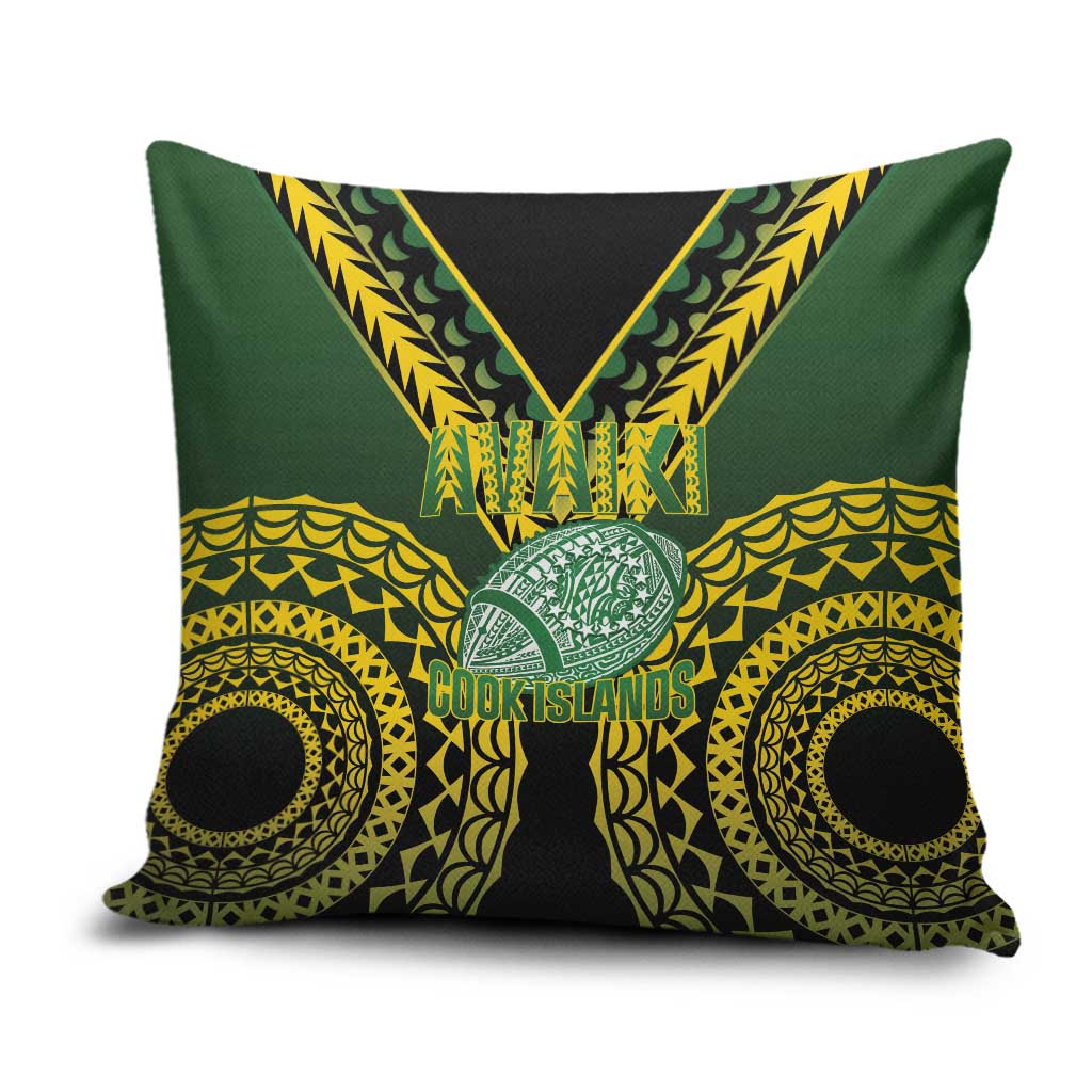 Avaiki Cook Islands Rugby Pillow Cover Kuki Airani Tatau Black - Aussie Hoodie