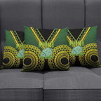 Avaiki Cook Islands Rugby Pillow Cover Kuki Airani Tatau Black - Aussie Hoodie