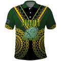 Custom Avaiki Cook Islands Rugby Polo Shirt Kuki Airani Tatau Black - Aussie Hoodie