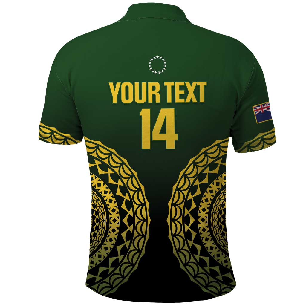 Custom Avaiki Cook Islands Rugby Polo Shirt Kuki Airani Tatau Black - Aussie Hoodie