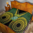 Avaiki Cook Islands Rugby Quilt Kuki Airani Tatau Black - Aussie Hoodie