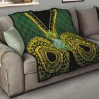 Avaiki Cook Islands Rugby Quilt Kuki Airani Tatau Black - Aussie Hoodie
