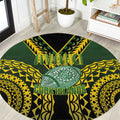 Avaiki Cook Islands Rugby Round Carpet Kuki Airani Tatau Black - Aussie Hoodie