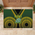 Avaiki Cook Islands Rugby Rubber Doormat Kuki Airani Tatau Black - Aussie Hoodie