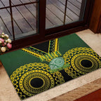 Avaiki Cook Islands Rugby Rubber Doormat Kuki Airani Tatau Black - Aussie Hoodie