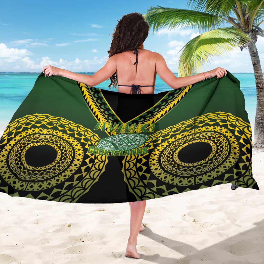 Avaiki Cook Islands Rugby Sarong Kuki Airani Tatau Black - Aussie Hoodie