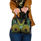 Avaiki Cook Islands Rugby Shoulder Handbag Kuki Airani Tatau Black - Aussie Hoodie