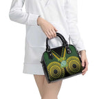 Avaiki Cook Islands Rugby Shoulder Handbag Kuki Airani Tatau Black - Aussie Hoodie