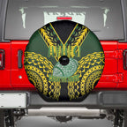 Avaiki Cook Islands Rugby Spare Tire Cover Kuki Airani Tatau Black - Aussie Hoodie