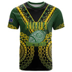 Custom Avaiki Cook Islands Rugby T Shirt Kuki Airani Tatau Black - Aussie Hoodie