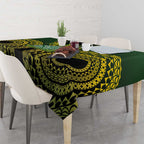 Avaiki Cook Islands Rugby Tablecloth Kuki Airani Tatau Black - Aussie Hoodie