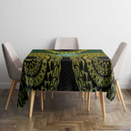 Avaiki Cook Islands Rugby Tablecloth Kuki Airani Tatau Black - Aussie Hoodie