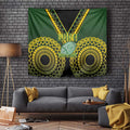 Avaiki Cook Islands Rugby Tapestry Kuki Airani Tatau Black - Aussie Hoodie