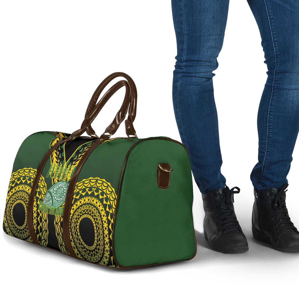 Avaiki Cook Islands Rugby Travel Bag Kuki Airani Tatau Black - Aussie Hoodie