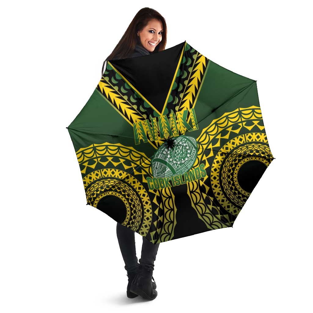 Avaiki Cook Islands Rugby Umbrella Kuki Airani Tatau Black - Aussie Hoodie