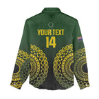 Custom Avaiki Cook Islands Rugby Women Casual Shirt Kuki Airani Tatau Black - Aussie Hoodie