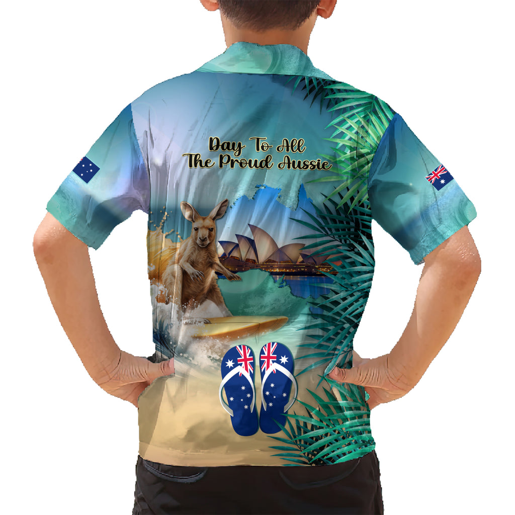Australia Day 2024 Hawaiian Shirt Kangaroo Go Surfing Aussie Map Tropical Style