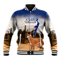 Australia Fraser Island Baseball Jacket Dingo With Maheno Shipwreck K'gari Proud