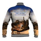 Australia Fraser Island Baseball Jacket Dingo With Maheno Shipwreck K'gari Proud