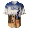 Australia Fraser Island Baseball Jersey Dingo With Maheno Shipwreck K'gari Proud