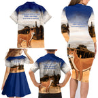 Australia Fraser Island Family Matching Long Sleeve Bodycon Dress and Hawaiian Shirt Dingo With Maheno Shipwreck K'gari Proud