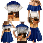 Australia Fraser Island Family Matching Mermaid Dress and Hawaiian Shirt Dingo With Maheno Shipwreck K'gari Proud