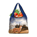 Australia Fraser Island Grocery Bag Dingo With Maheno Shipwreck K'gari Proud
