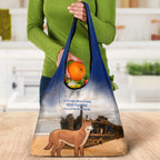 Australia Fraser Island Grocery Bag Dingo With Maheno Shipwreck K'gari Proud
