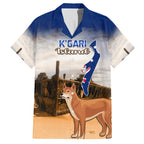 Australia Fraser Island Hawaiian Shirt Dingo With Maheno Shipwreck K'gari Proud