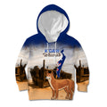 Australia Fraser Island Kid Hoodie Dingo With Maheno Shipwreck K'gari Proud