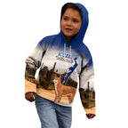 Australia Fraser Island Kid Hoodie Dingo With Maheno Shipwreck K'gari Proud